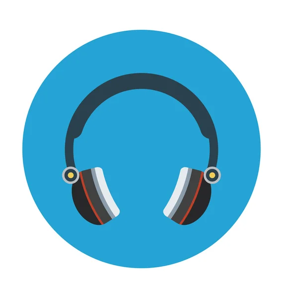 Auriculares coloreados Vector icono — Vector de stock