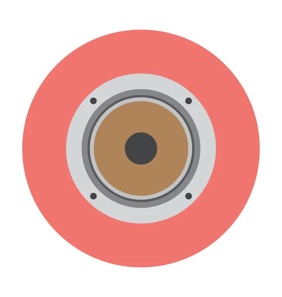 Icono vectorial de color de audio — Vector de stock