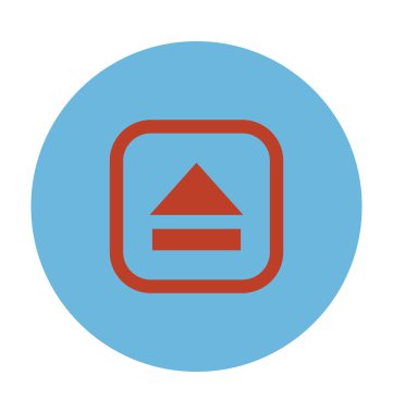 Duraklat düğmesi renkli vektör simgesi