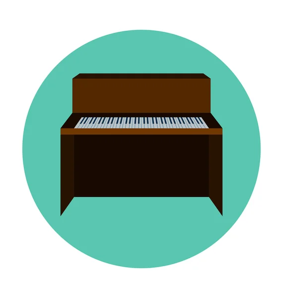 Vector de color de piano icono — Archivo Imágenes Vectoriales