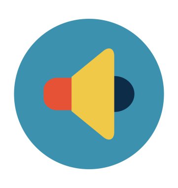 Ses ayarı renkli vektör simgesi