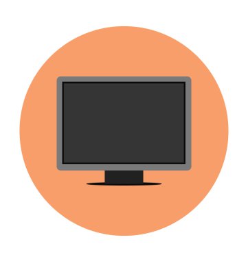 LCD renkli vektör simgesi