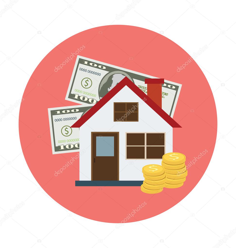 Mortgage Concept Colored Illustration