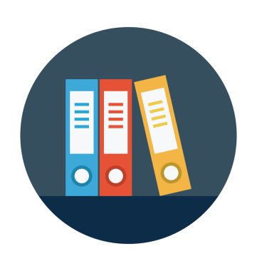 Dosyaları renkli vektör çizim kemer