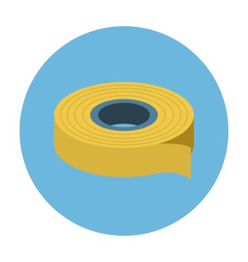 Vektör çizim renkli bant sarma