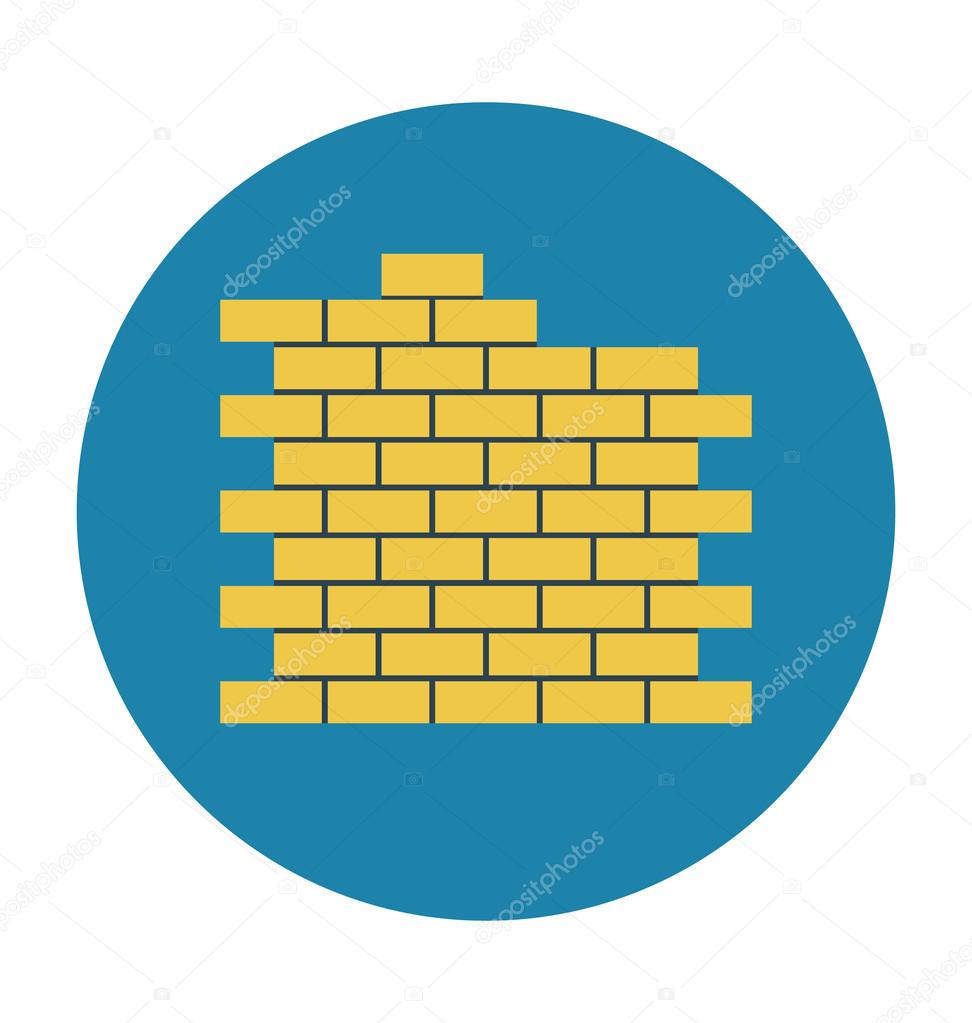 Bricks Colored Vector Illustration