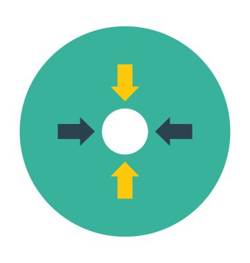 Renkli vektör çizim hedef