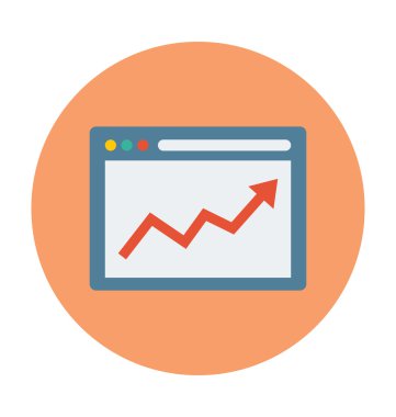 Vektör çizim grafik ekran renkli