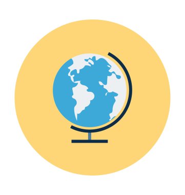 Tablo küre vektör çizim renkli