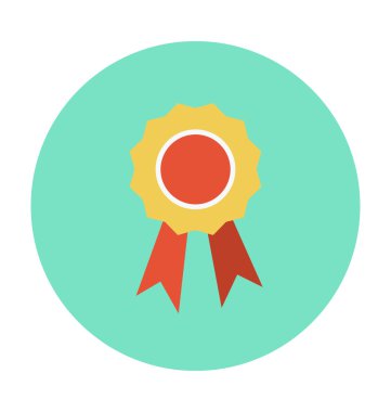 Rozet vektör çizim renkli