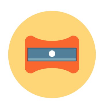 Kalemtıraş vektör çizim renkli