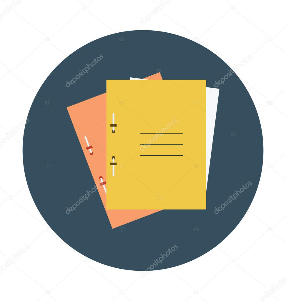 Notebook Colored Vector Illustration