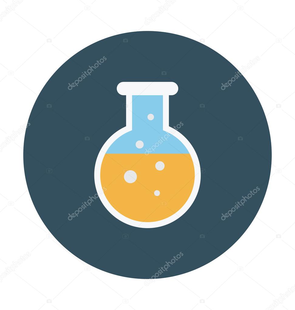 Chemical Colored Vector Icon