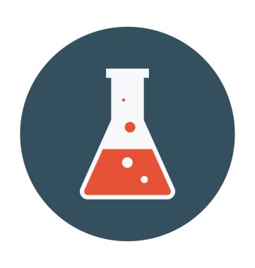 Şişesi renkli vektör simgesi