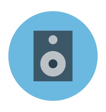 Hoparlör renkli vektör simgesi