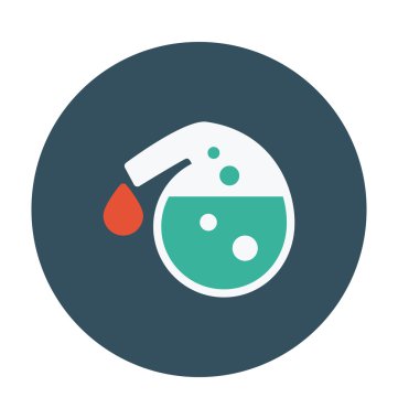 Şişesi renkli vektör simgesi