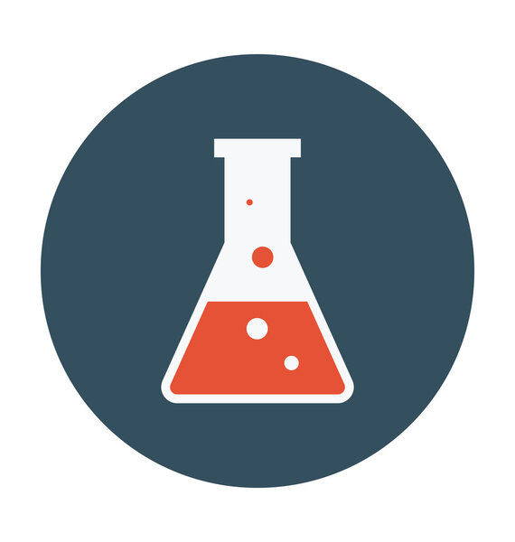 Flask Colored Vector Icon