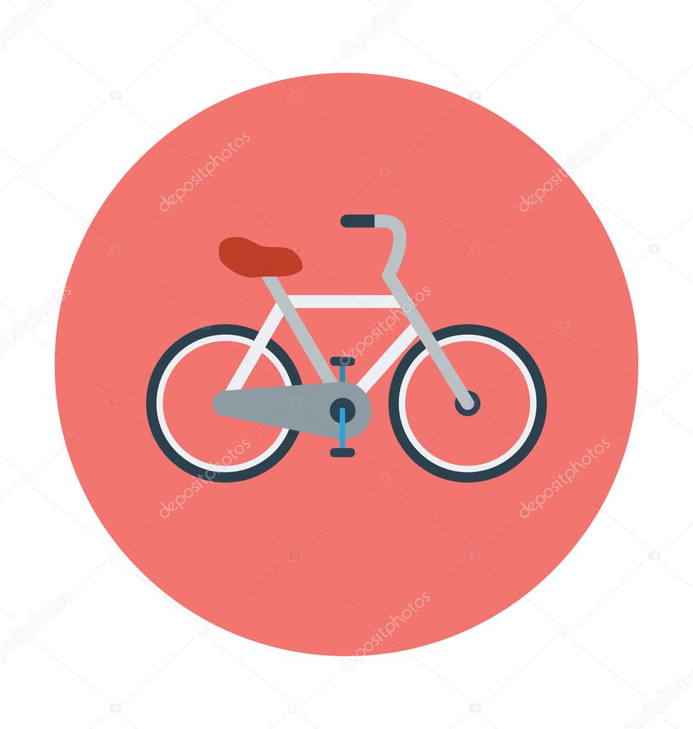 Cycle Colored Vector Icon
