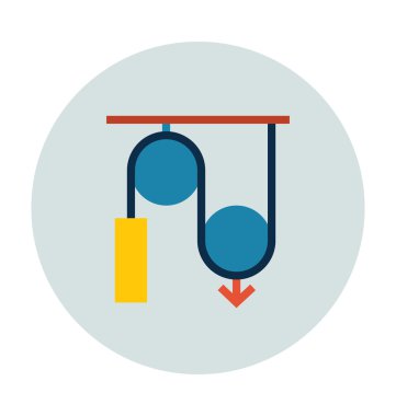 Elektrik devresi renkli vektör simgesi