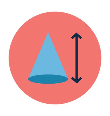 Koni renkli vektör simgesi