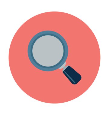 Büyüteç'i renkli vektör simgesi