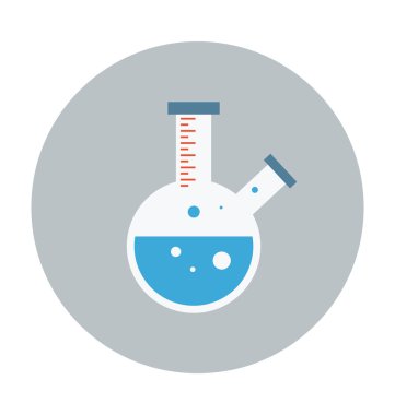 Testtube renkli vektör simgesi