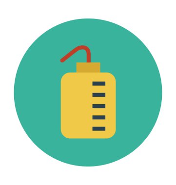 Laboratuvar ekipmanları renkli vektör simgesi