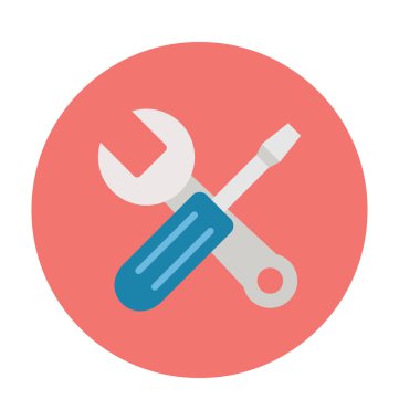 Ayarları renkli vektör çizim