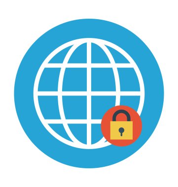 Dünya güvenlik vektör çizim renkli