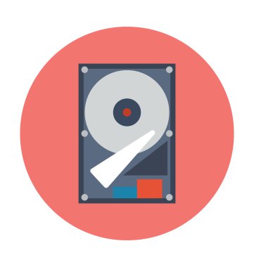 Sabit Disk vektör çizim renkli