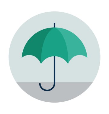 Şemsiye vektör çizim renkli