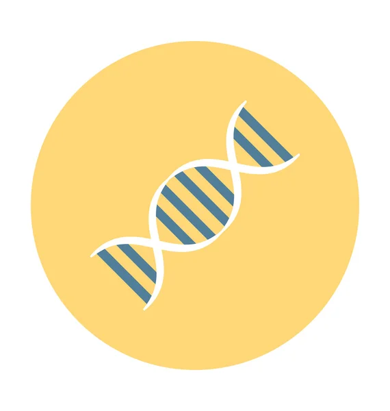 DNA Helix Color Vector Icono — Vector de stock