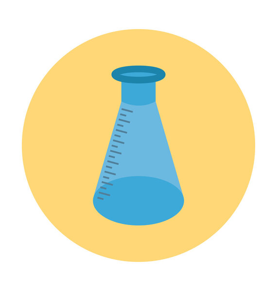 Flask Colored Vector Icon