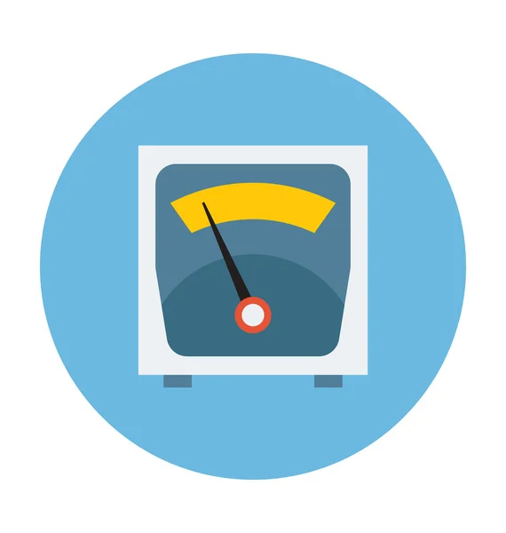 Obesity Scale Colored Vector Icon — Stock Vector