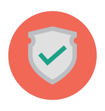 Kalkan kene vektör çizim renkli