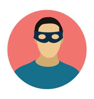 Süper kahraman vektör çizim renkli