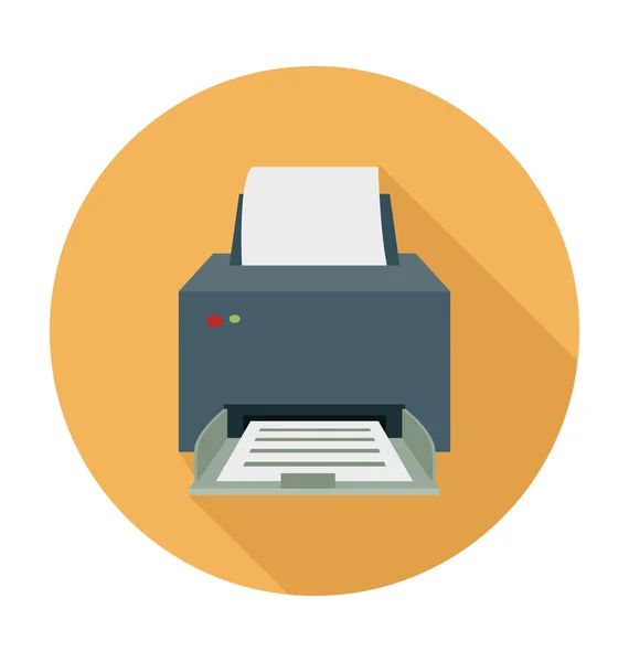 Printer Colored Vector Illustration — Stock Vector