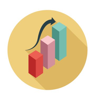 Grafik rapor renkli vektör çizim