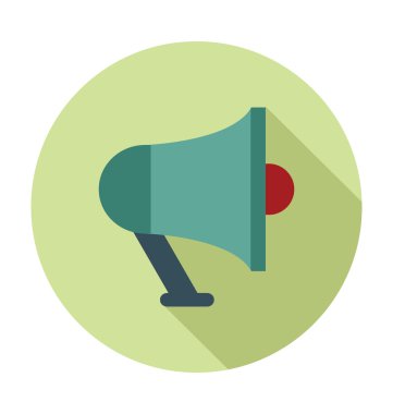 Megafon vektör çizim renkli