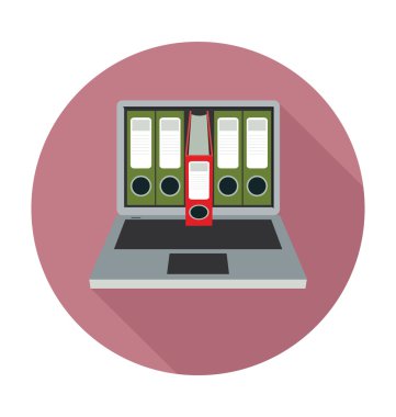 Dosya klasörleri renkli vektör çizim