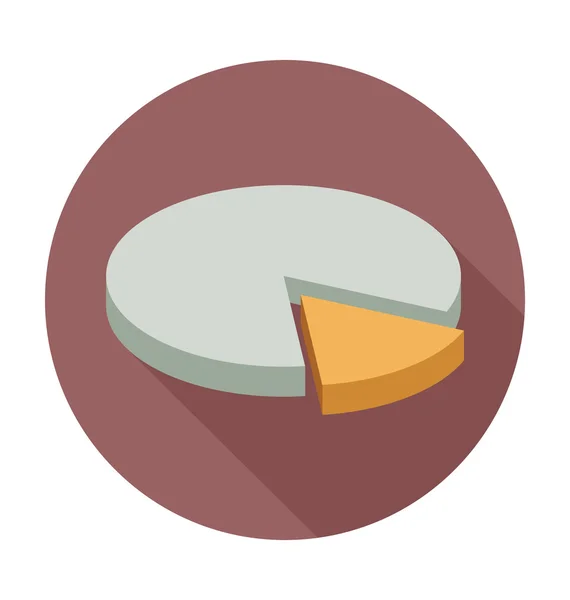 Gráfico de torta ilustração vetorial colorida — Vetor de Stock