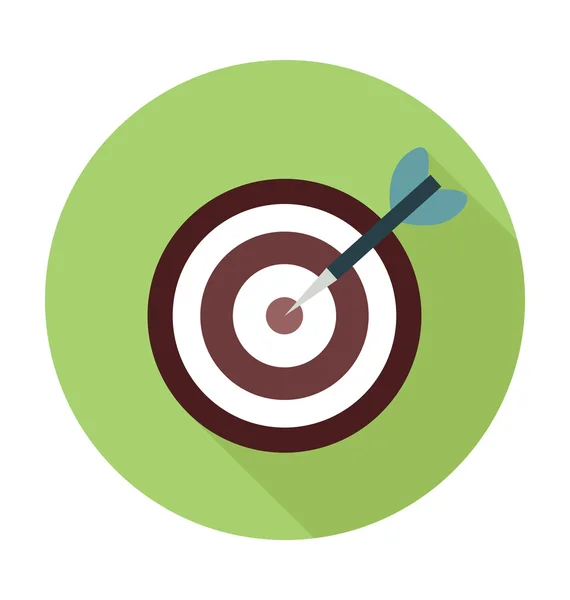 Bullseye Colored Vector Illustration — Stock Vector