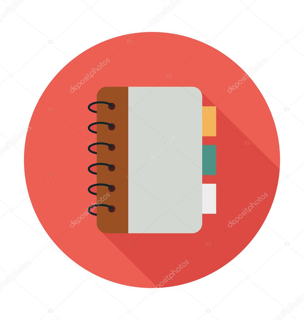 Notebook Colored Vector Illustration