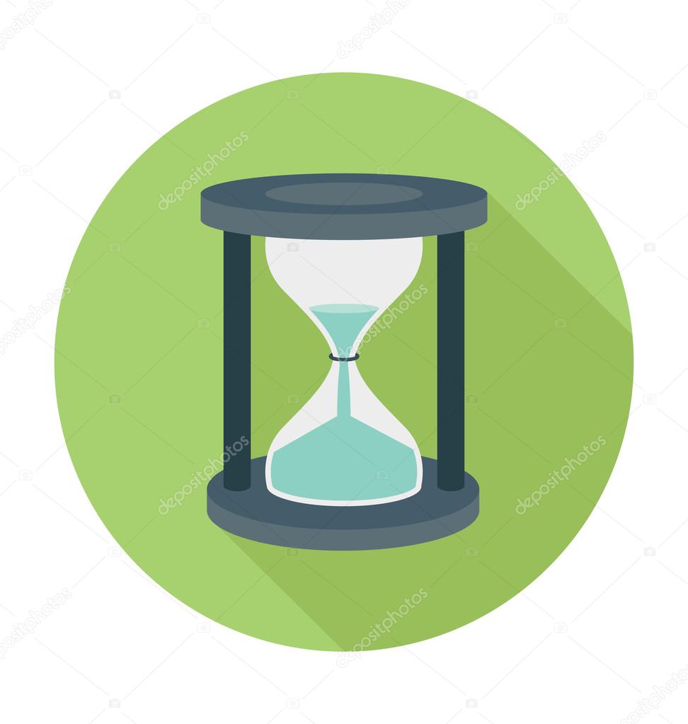 Hourglass Colored Vector Illustration
