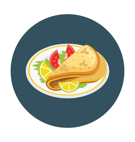 Ícone de vetor colorido de tacos —  Vetores de Stock