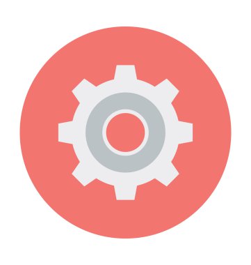 Renkli vektör çizim cog