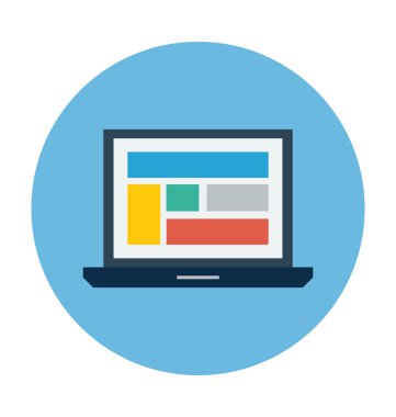 Web düzeni vektör çizim renkli