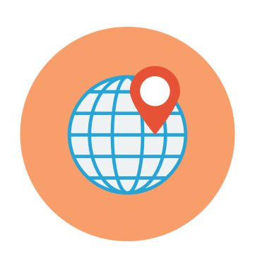 Küresel renkli vektör çizim