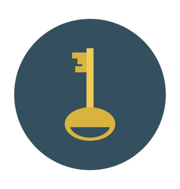 Anahtar renkli vektör çizim