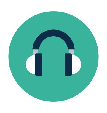 Kulaklık vektör çizim renkli